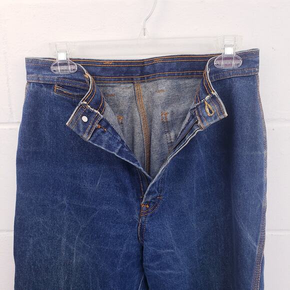 Lerner Jeans Womens Size 15/16x35 Medium Wash Vtg 70s\80s Straight Leg High Rise - Picture 5 of 10